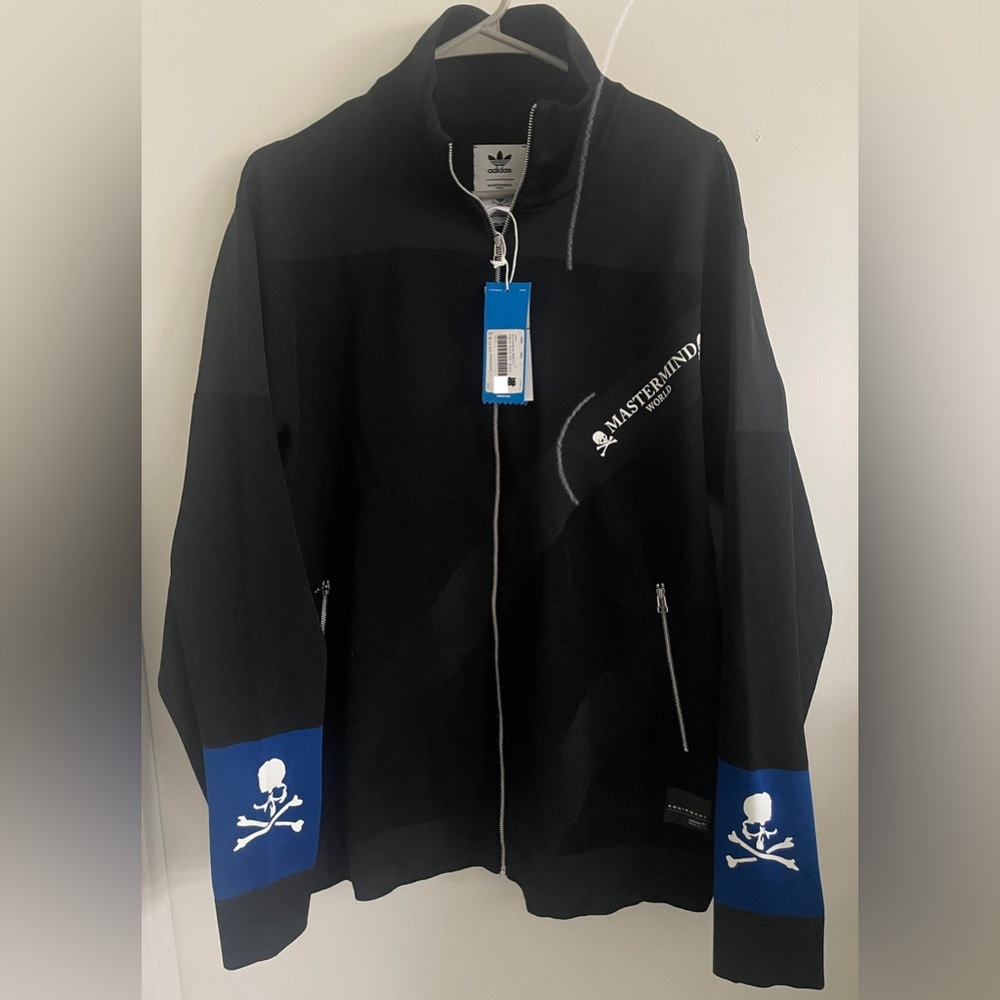 NEW Adidas originals MASTERMIND WORLD JAPAN black track suit zip top